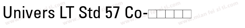 Univers LT Std 57 Co字体转换